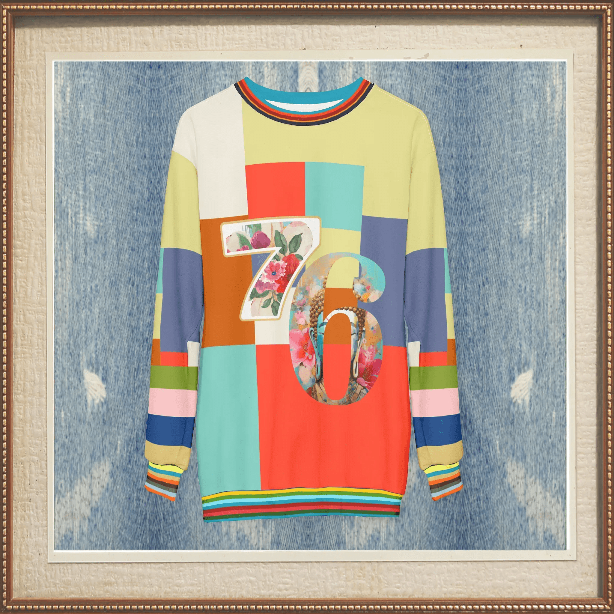 76 United Colorblock Unisex Sweatshirt (Gold Label)