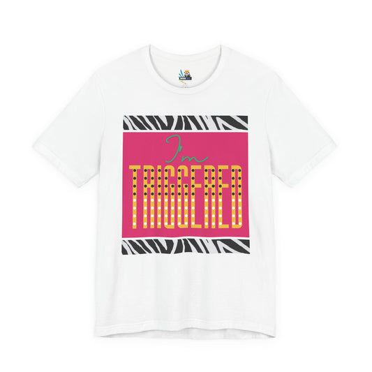 I'm Triggered in Zebra Stripe Short Sleeve Tee