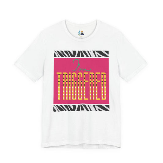 I'm Triggered in Zebra Stripe Short Sleeve Tee