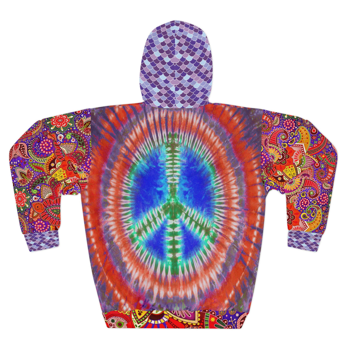 Peace of Ojai Tie-Dye Unisex Pullover Hoodie (Gold Label)