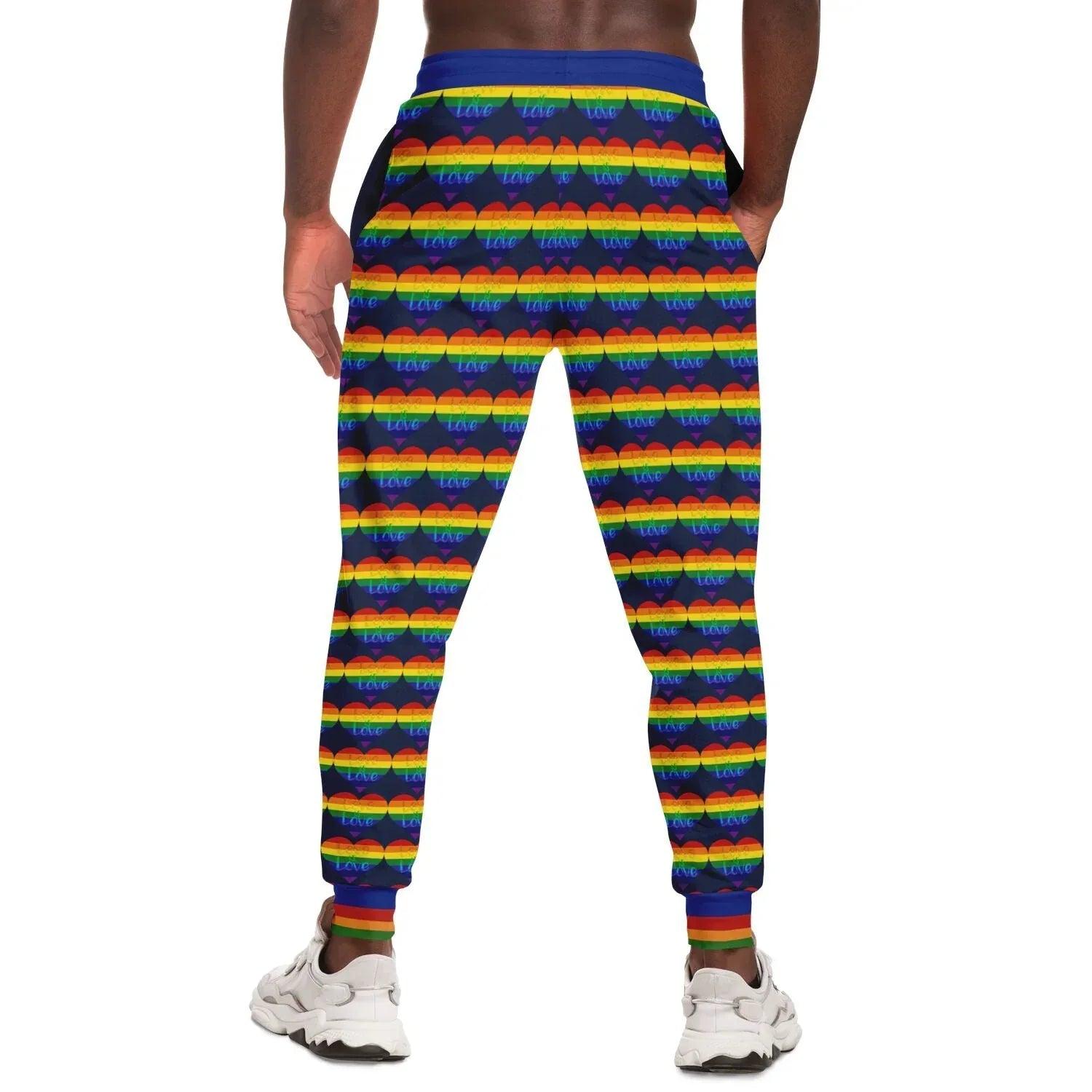 Love is Love in Sailor Navy Eco-Poly Unisex Joggers