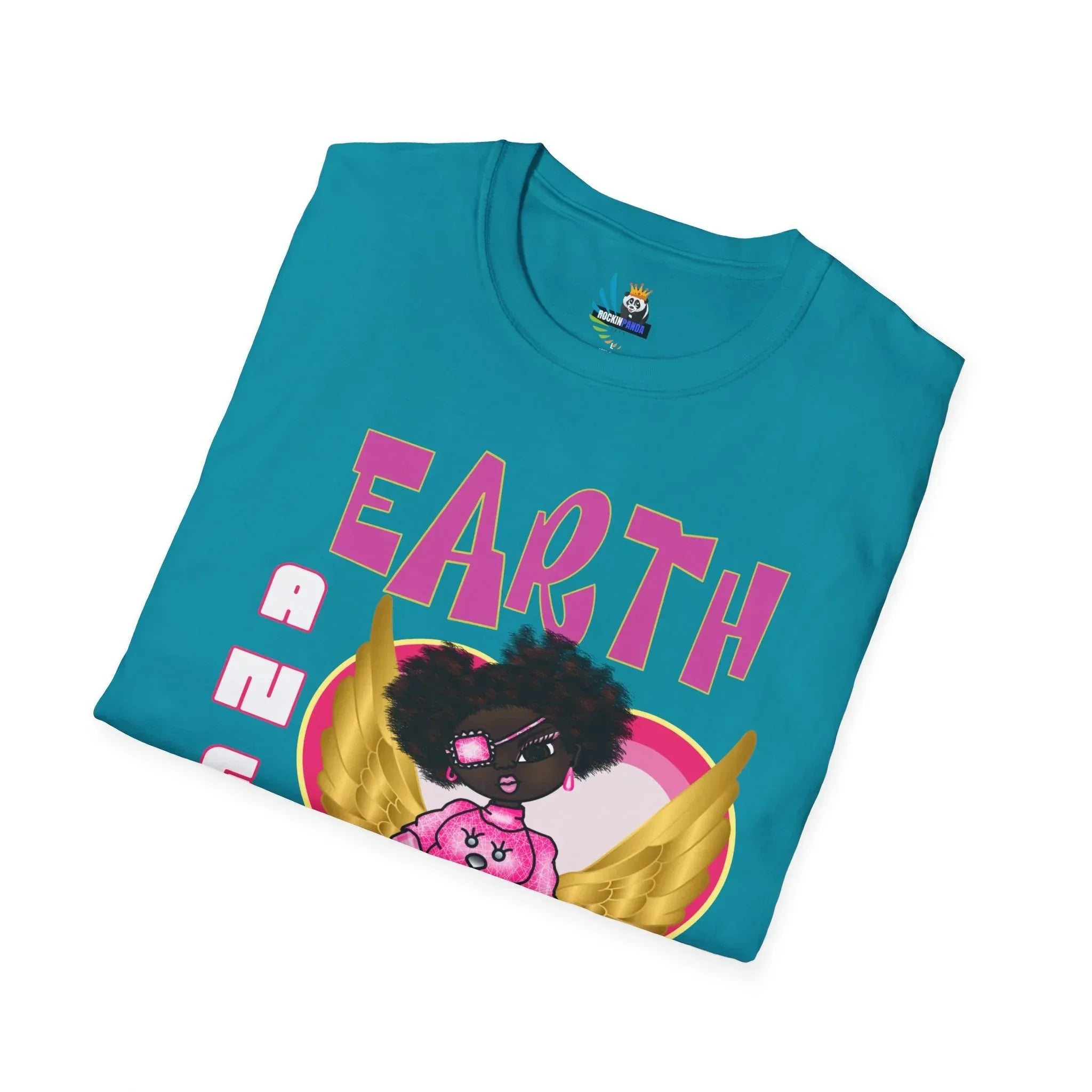 Earth Angel Natural Hair Unisex Softstyle T-Shirt