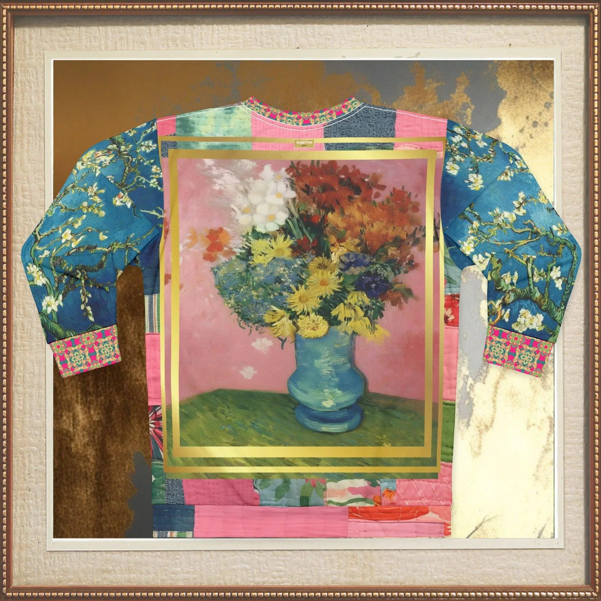 Flowers in Blue Vase - Van Gogh - Unisex Sweatshirt (Gold Label)