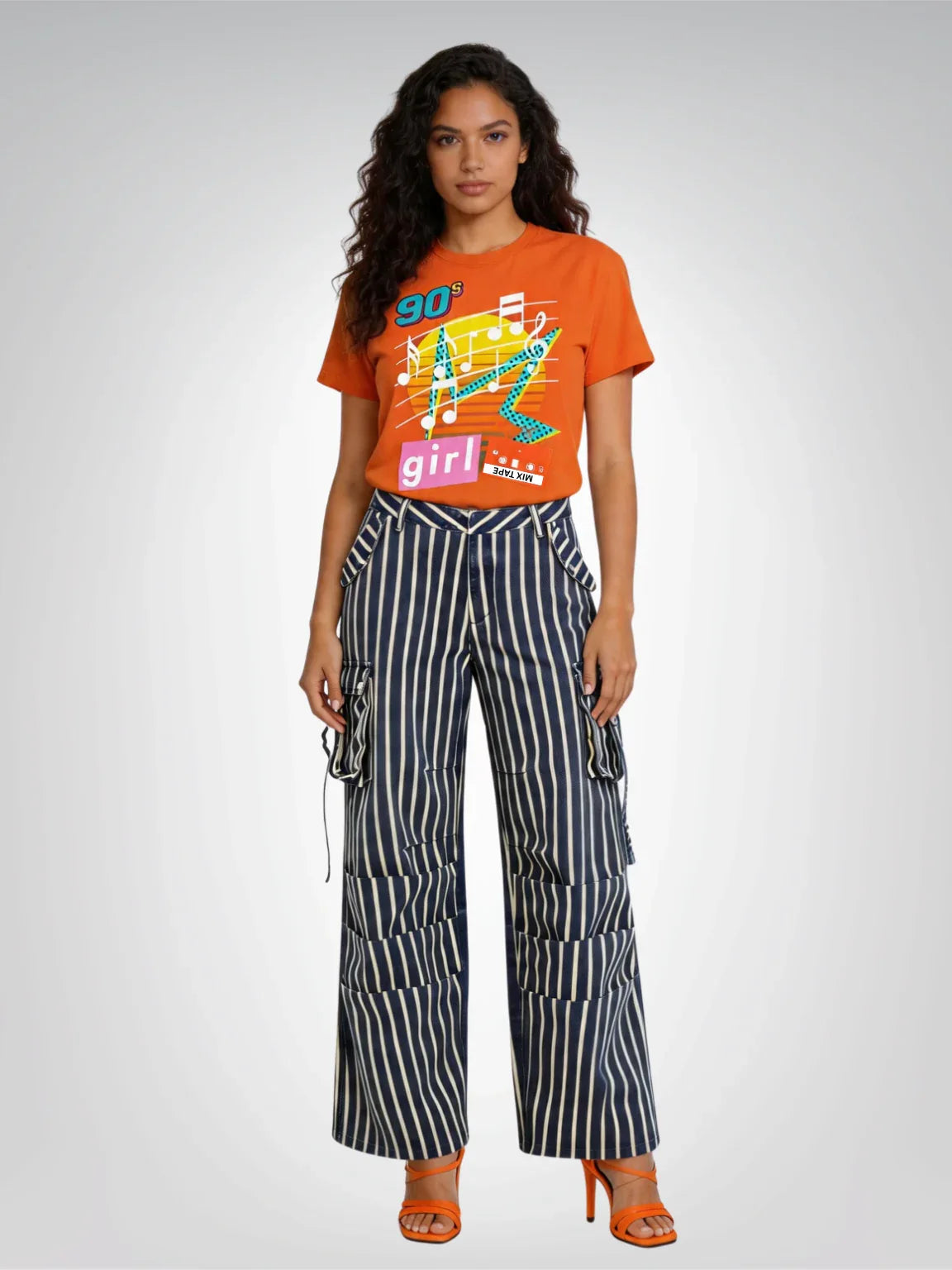 90s Mix Tape Girl - Retro Style - Heavyweight Unisex Tee