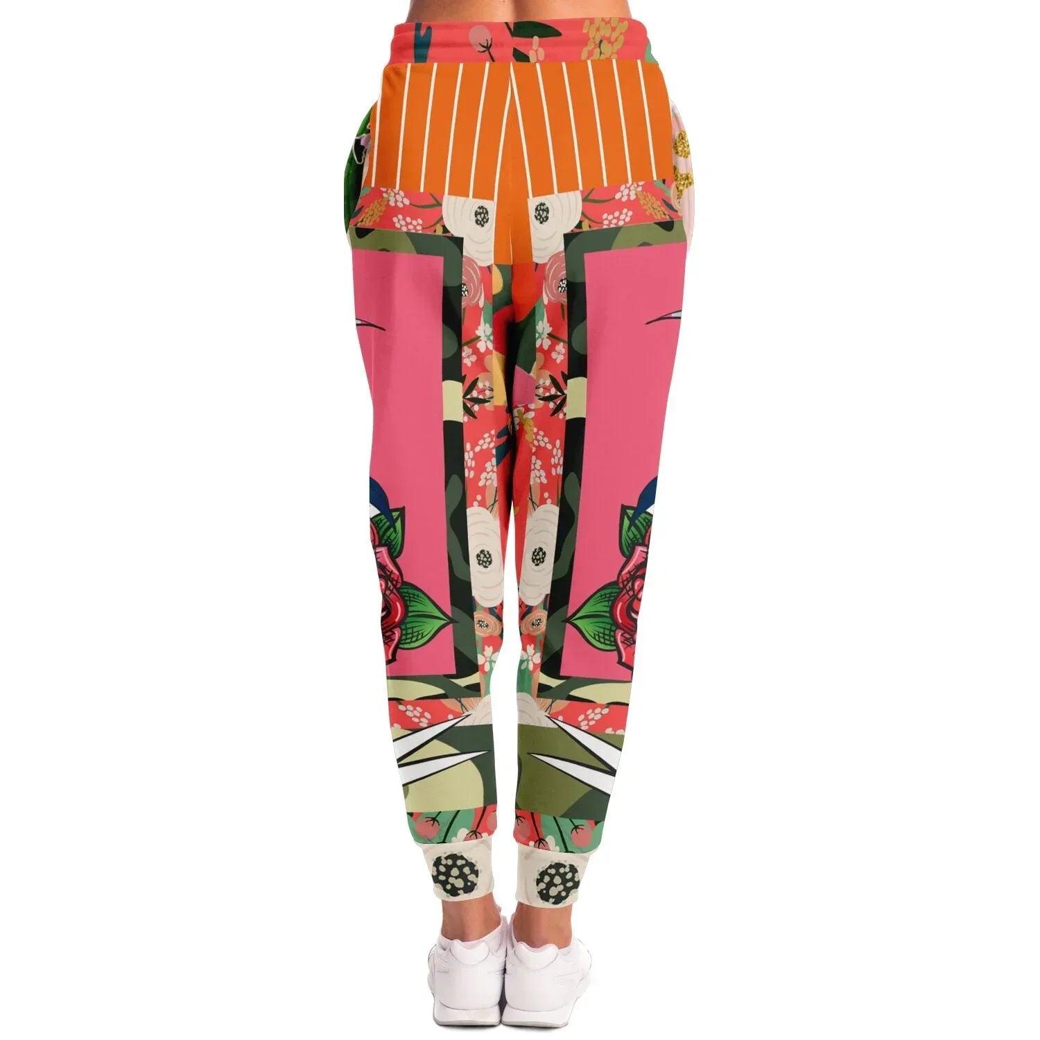 Bright Days Floral Tattoo Camo Eco-Poly Unisex Joggers