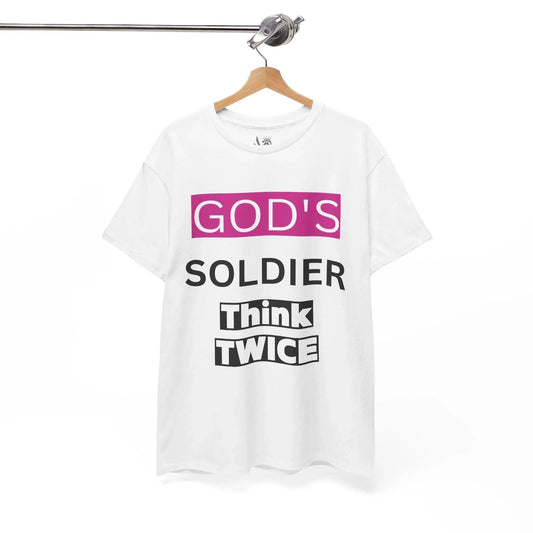 God's Soldier - Think TWICE Heavyweight Unisex Tee