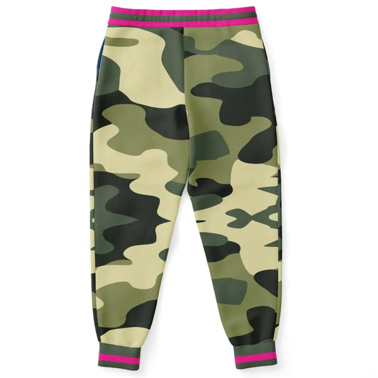 Green Marsh Camo Eco-Poly Unisex Joggers