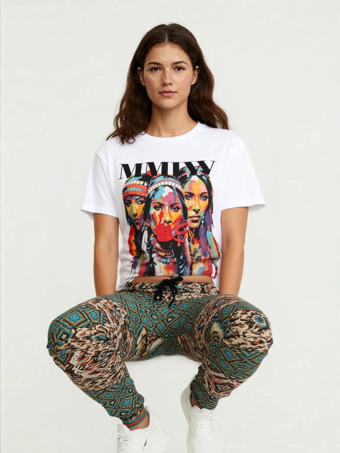 Native Prairie Blanket Print Eco-Poly Unisex Joggers