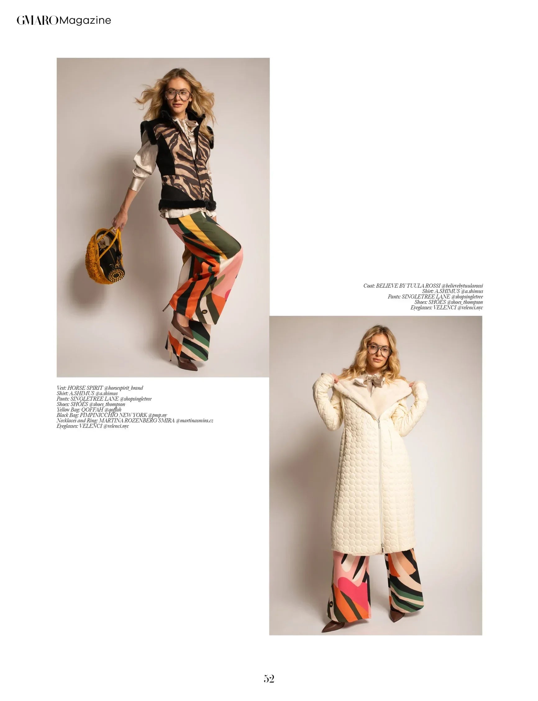 Miami Shores Tropical Zebra Eco-Poly Wide Leg Pants