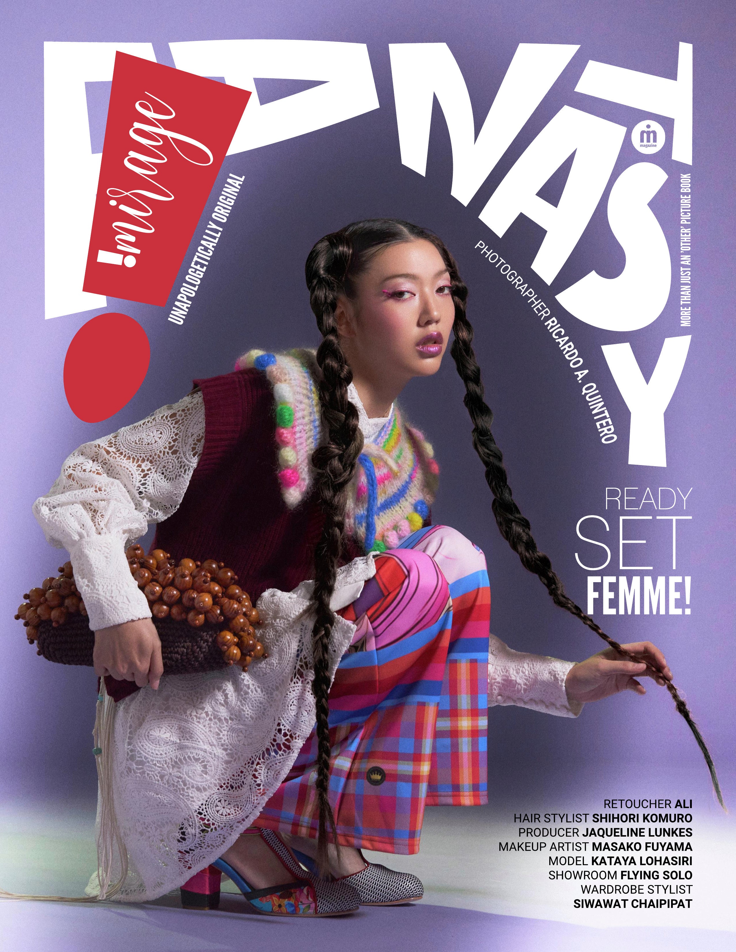 Haight Ashbury Wacky Floral Plaid Paisley Eco-Poly Wide Leg Pants