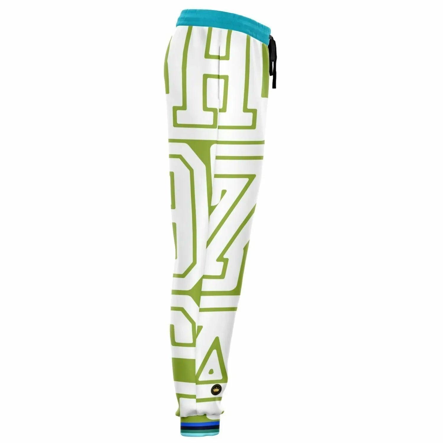 THS 1976 CA Monogram in Apple Green Eco-Poly Unisex Joggers