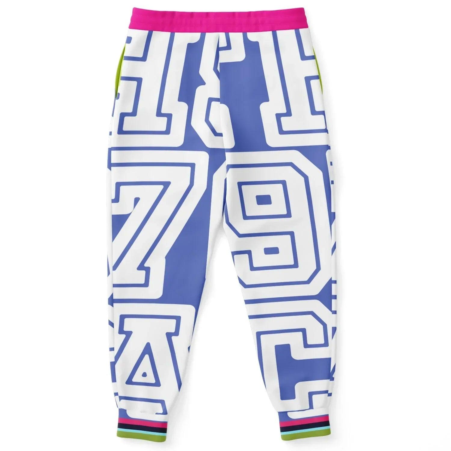 THS 1976 CA Monogram in Lavender Eco-Poly Unisex Joggers