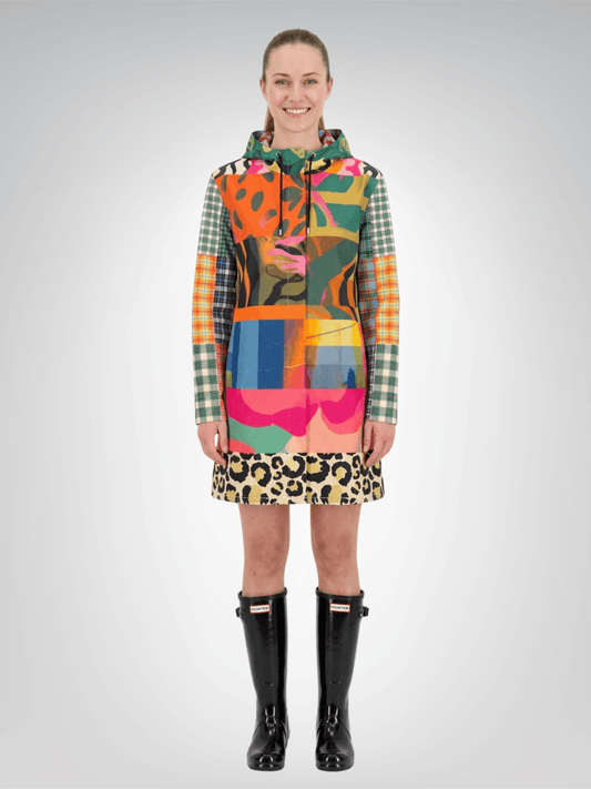 Wild Side Garden Party Womens Hooded Rain Jacket