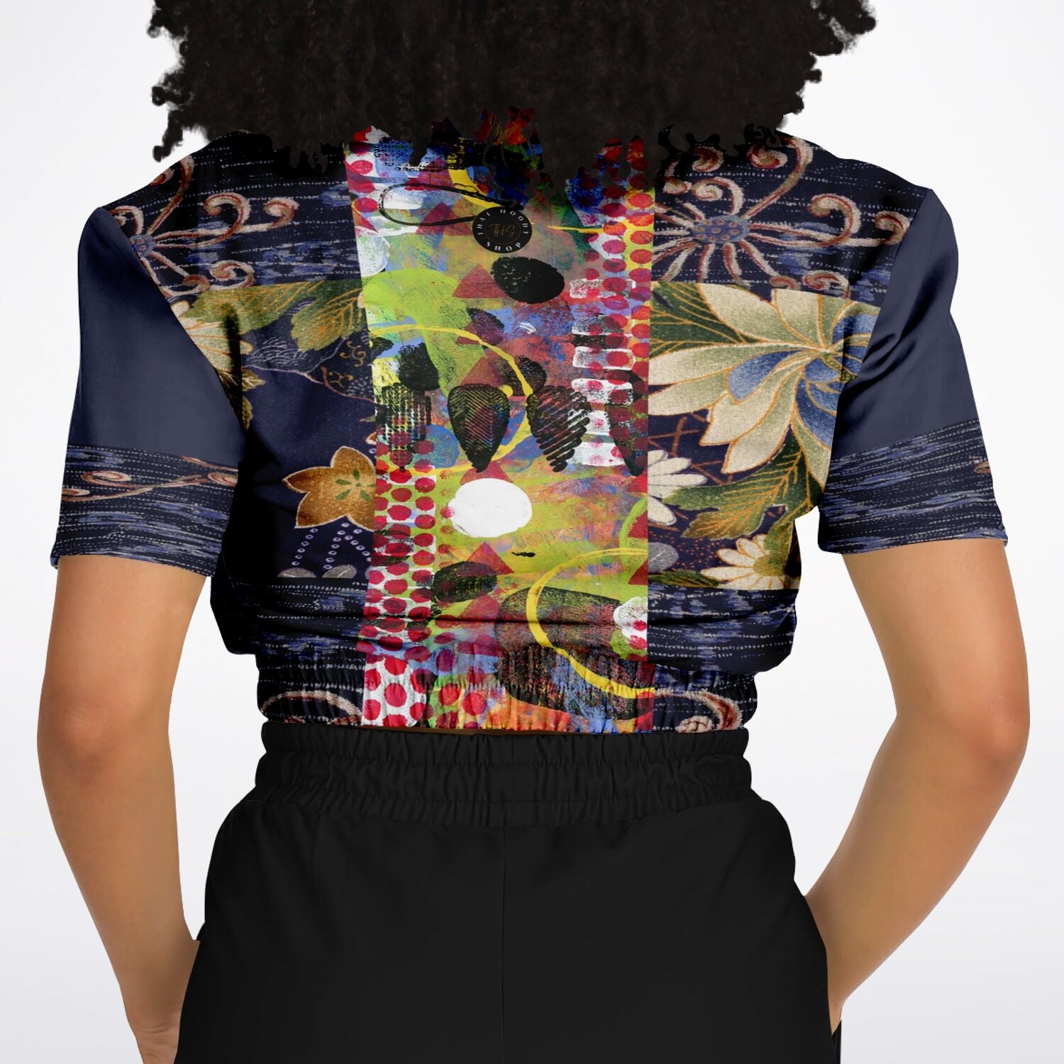 Empress Kanako Eco-Poly Short Sleeve Cropped Pullover