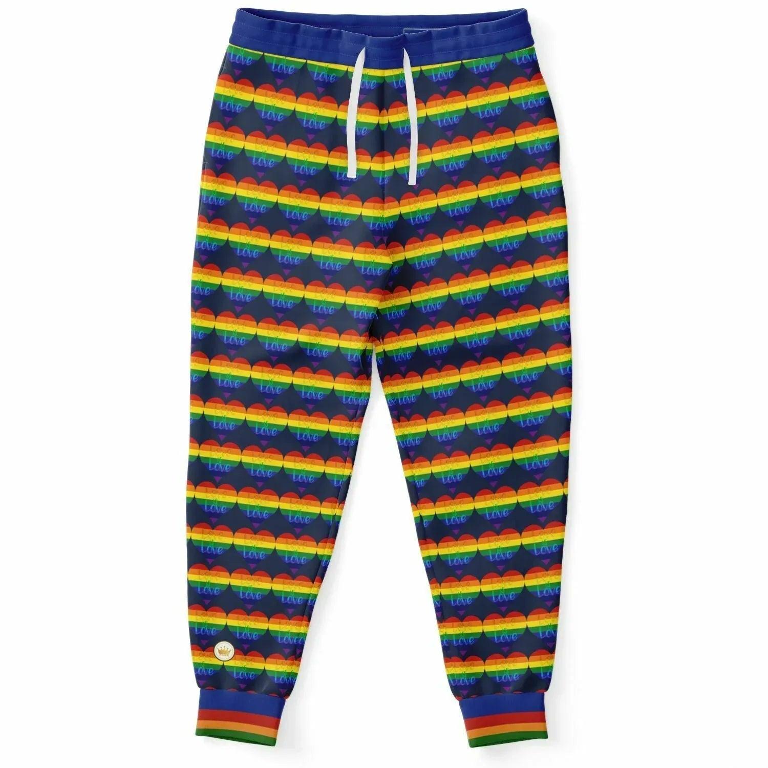 Love is Love in Sailor Navy Eco-Poly Unisex Joggers