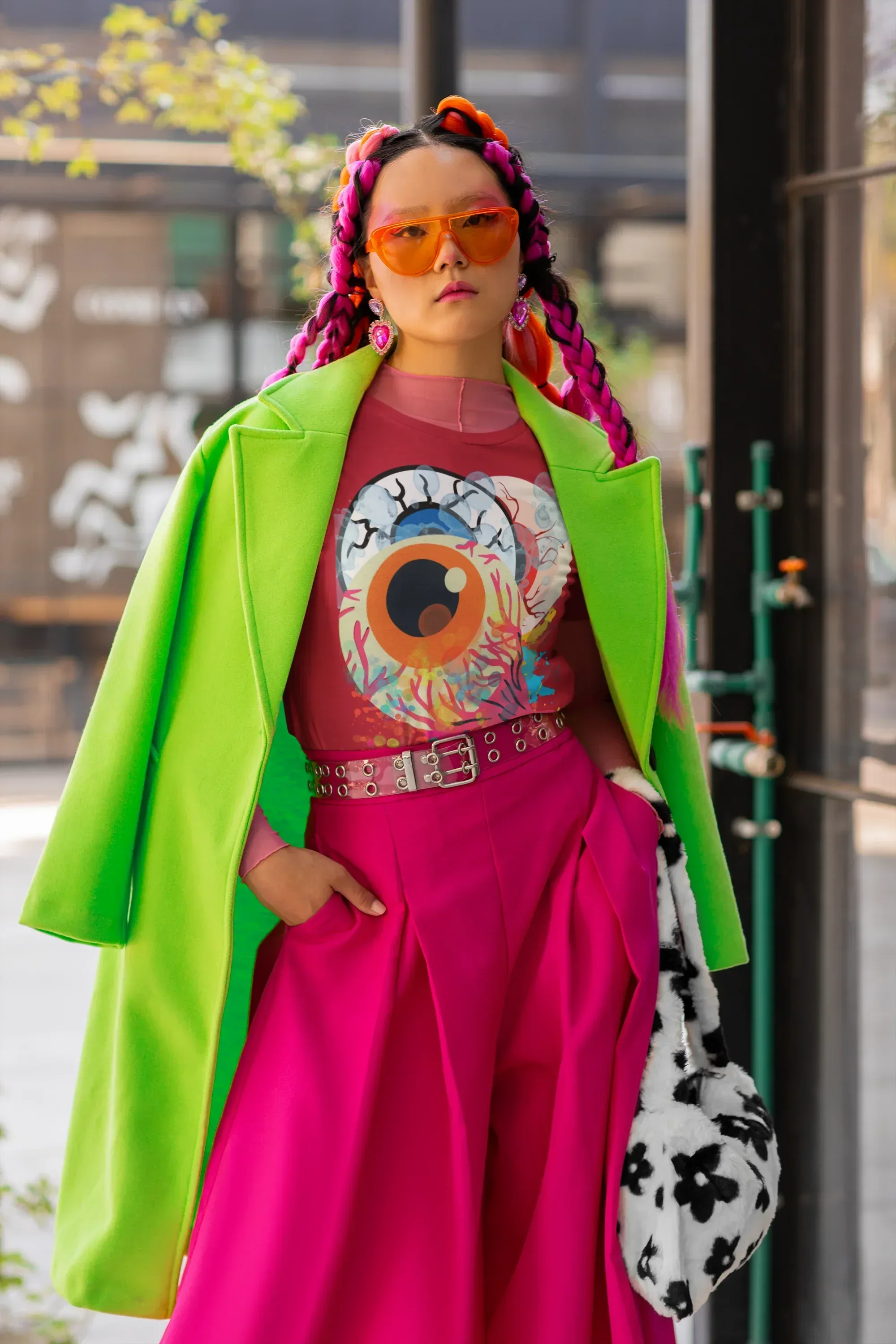 Eyes in Abstract Short Sleeve Unisex Tee