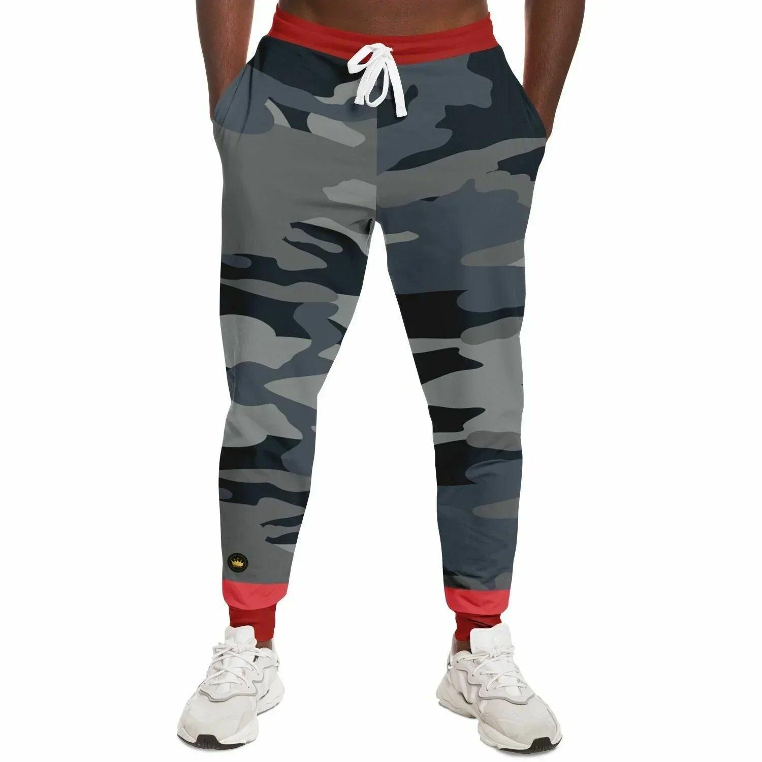 Black Dusk on Fire Eco-Poly Camo Unisex Joggers