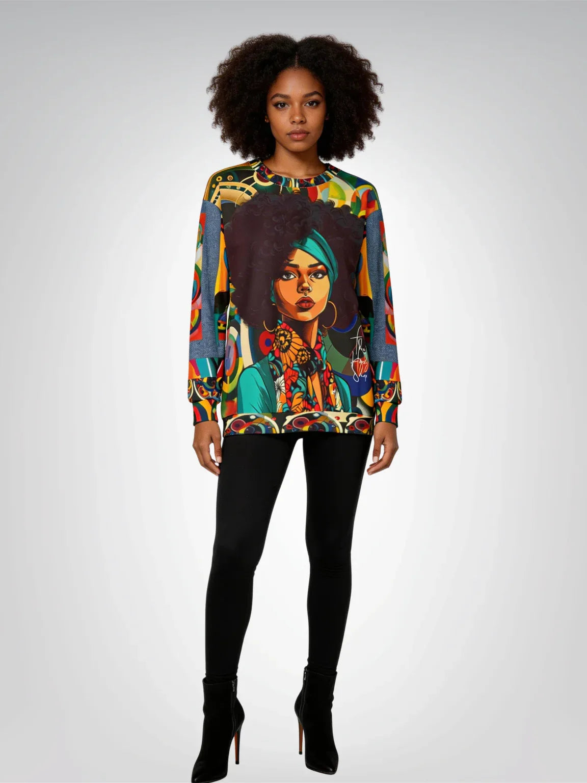 Afro Queen-Solace Girl Edition Unisex Sweatshirt (Gold Label)