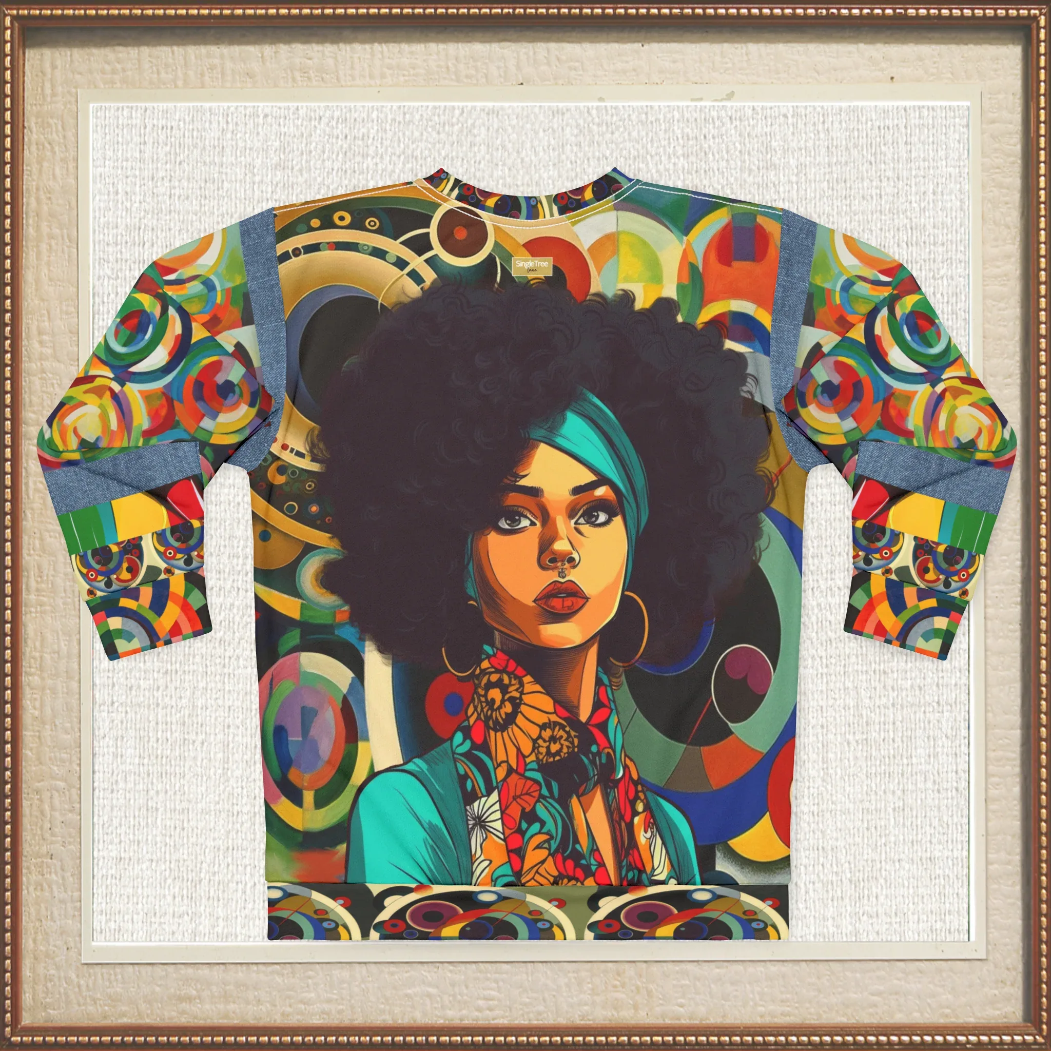 Afro Queen-Solace Girl Edition Unisex Sweatshirt (Gold Label)