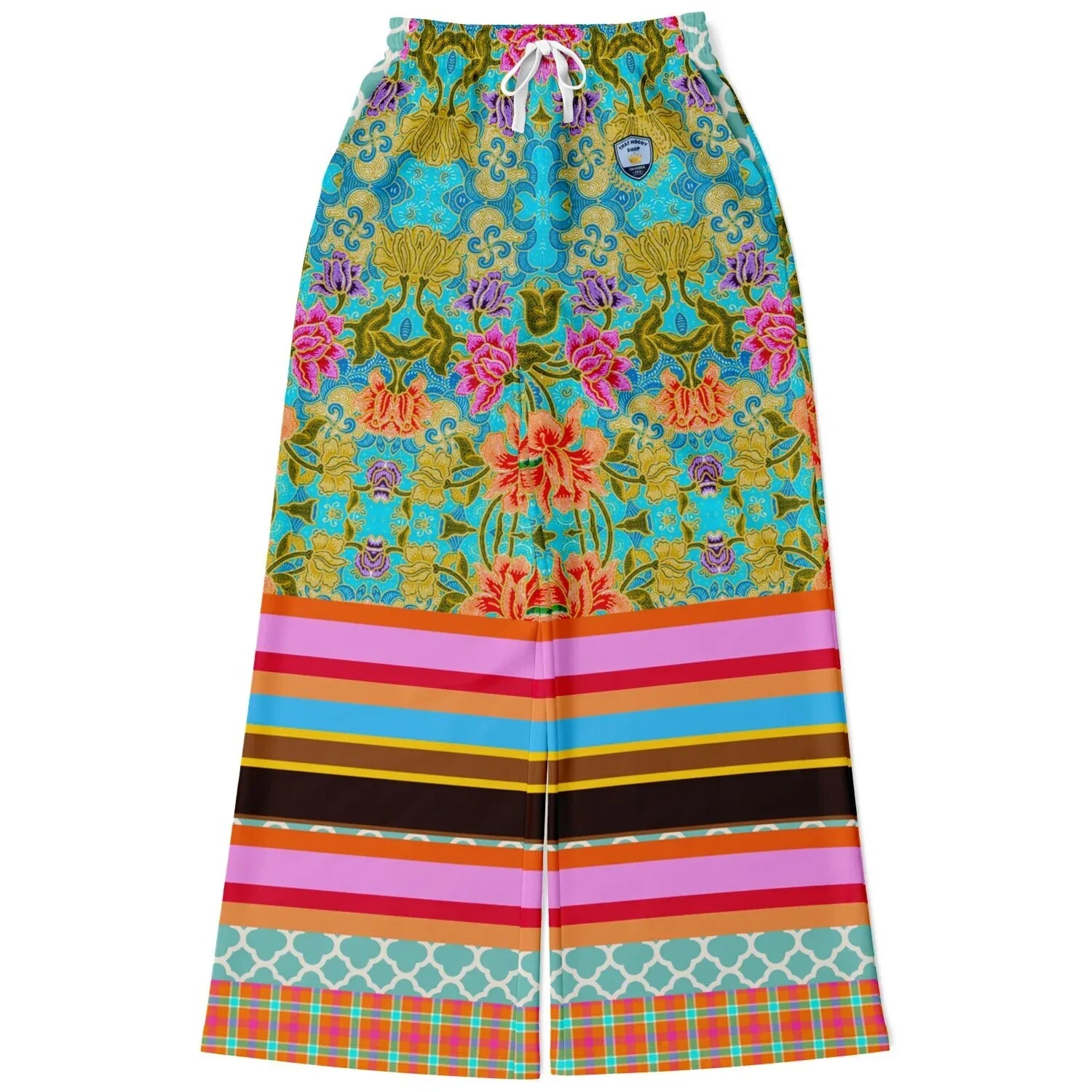 Age of Aquarius Rugby Stripe Eco-Poly Wide Leg Pants