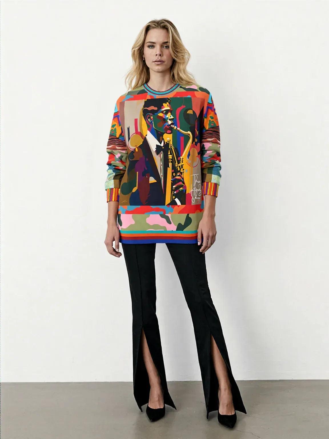All That Jazz Pop Art Unisex Sweatshirt (Gold Label)