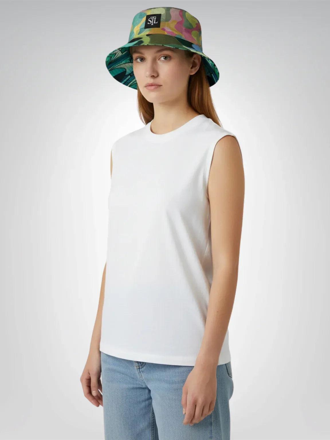 Almond Twig in Bloom - Van Gogh - Reversible Bucket Hat