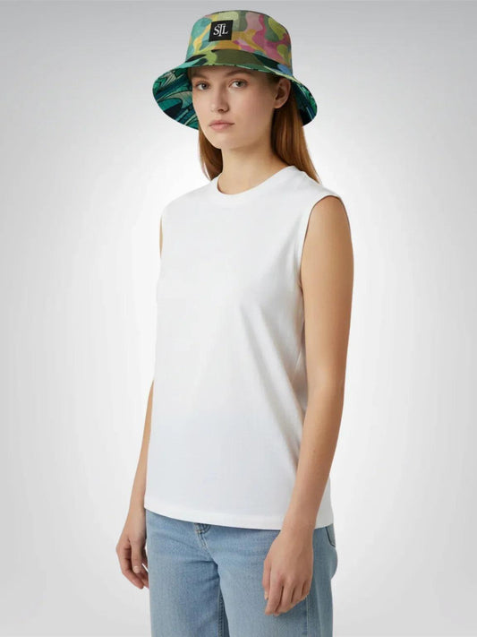 Almond Twig in Bloom - Van Gogh - Reversible Bucket Hat
