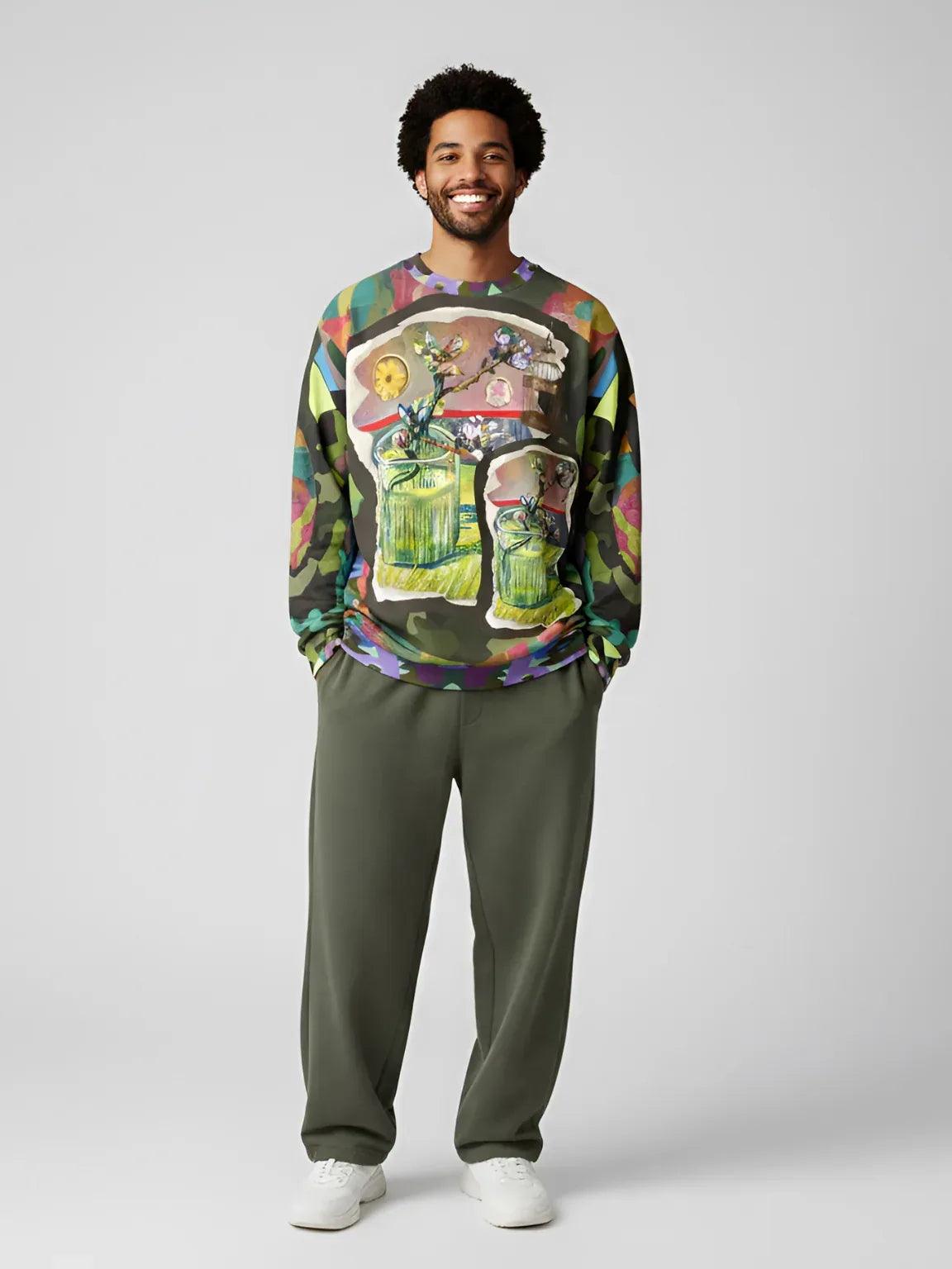 Almond Twig in Bloom - Van Gogh - Unisex Sweatshirt (Gold Label)