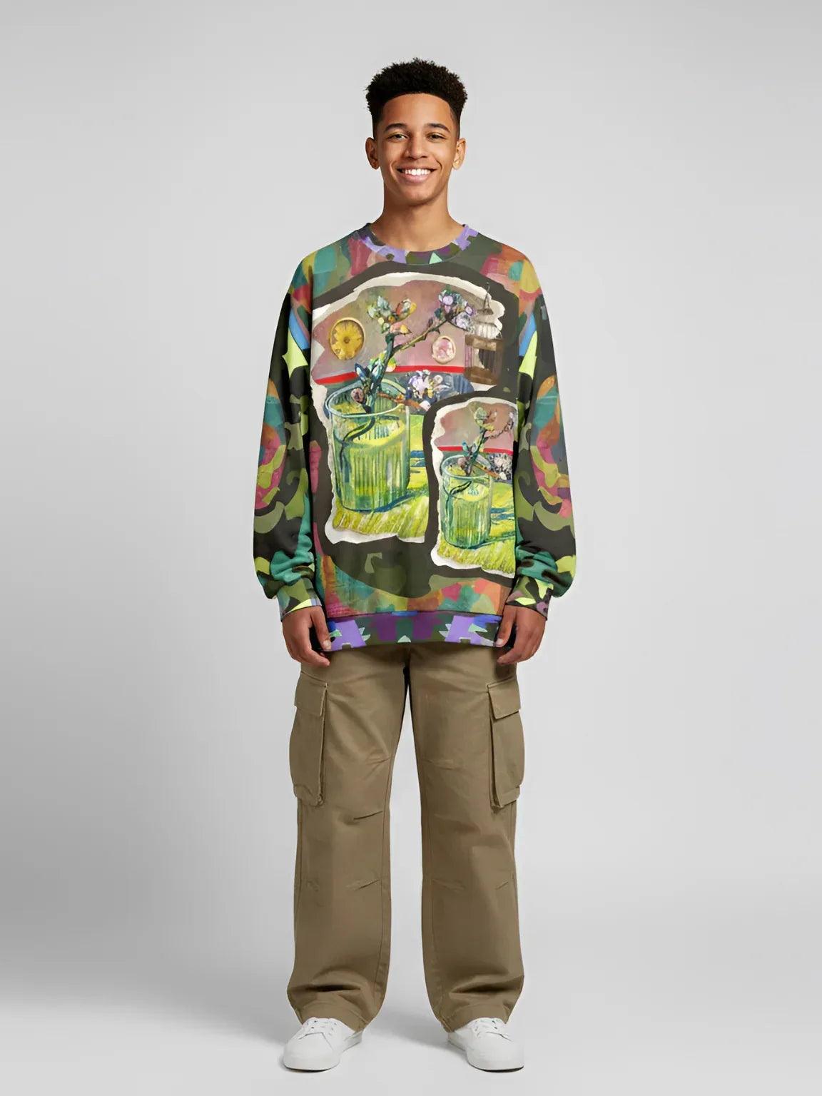 Almond Twig in Bloom - Van Gogh - Unisex Sweatshirt (Gold Label)