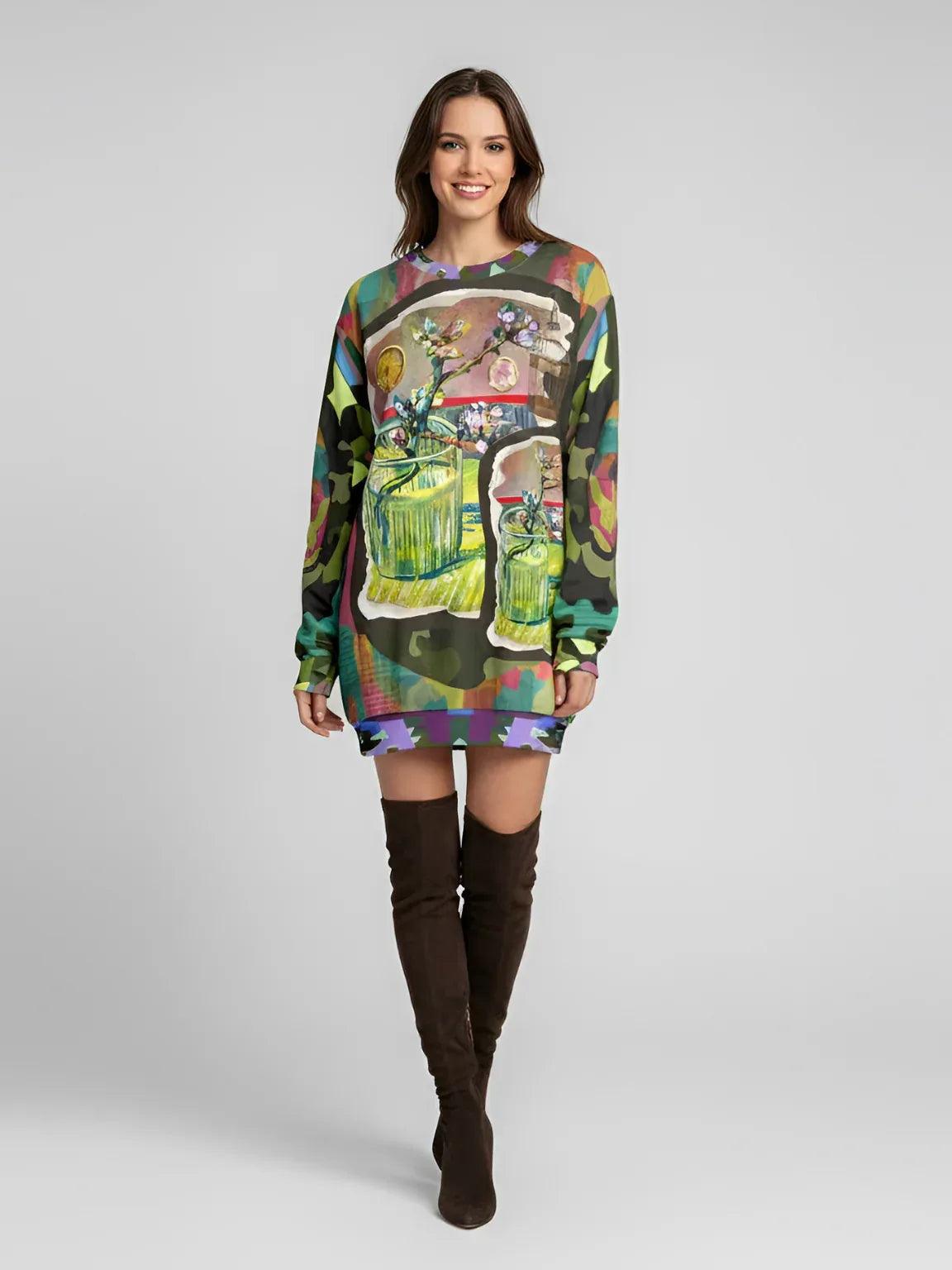 Almond Twig in Bloom - Van Gogh - Unisex Sweatshirt (Gold Label)