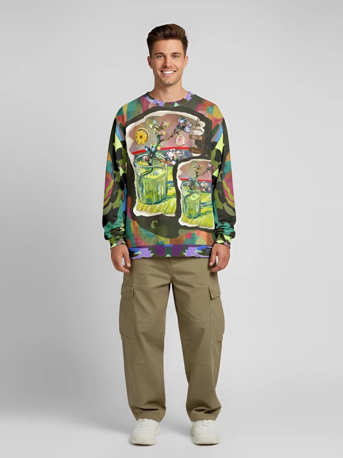 Almond Twig in Bloom - Van Gogh - Unisex Sweatshirt (Gold Label)