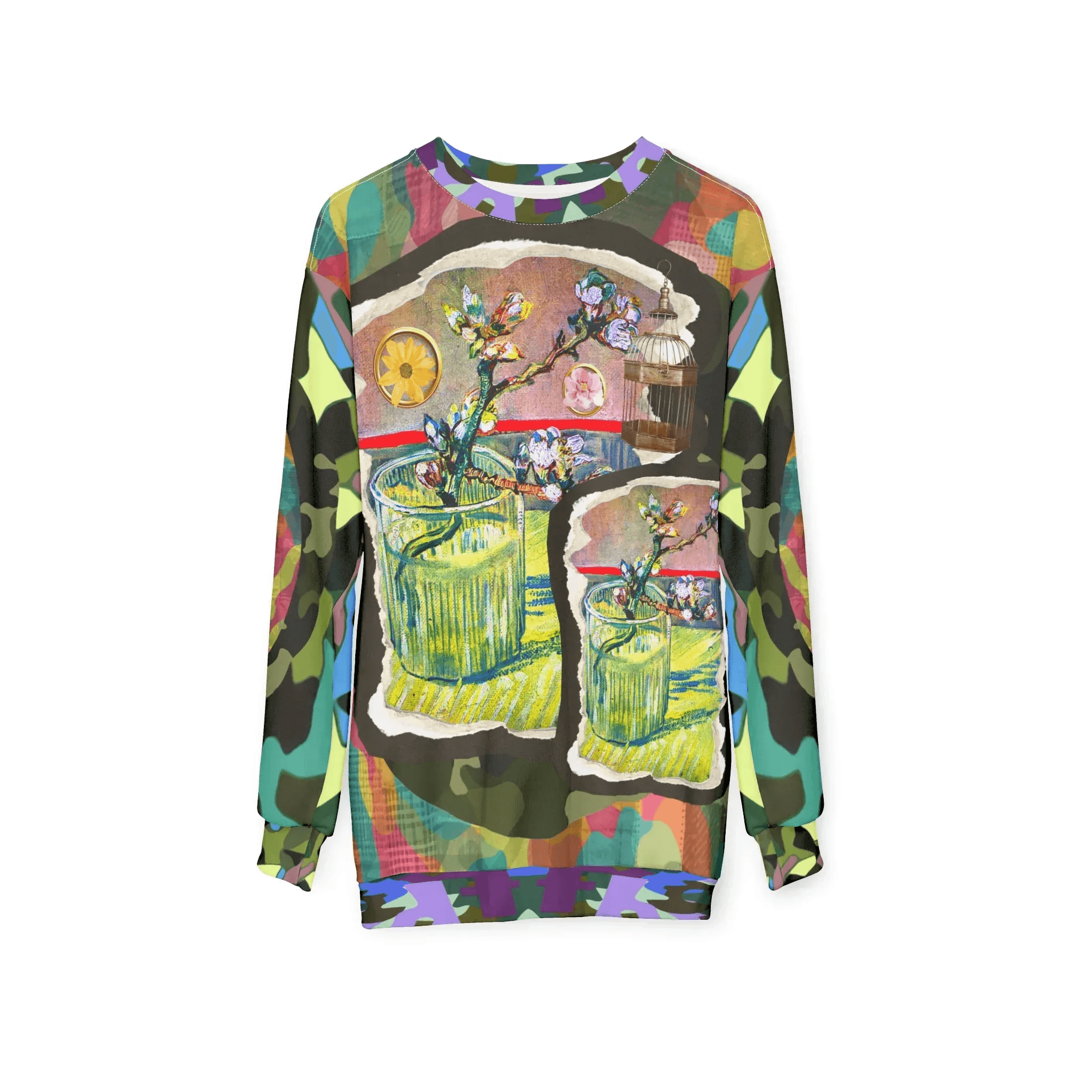 Almond Twig in Bloom - Van Gogh - Unisex Sweatshirt (Gold Label)