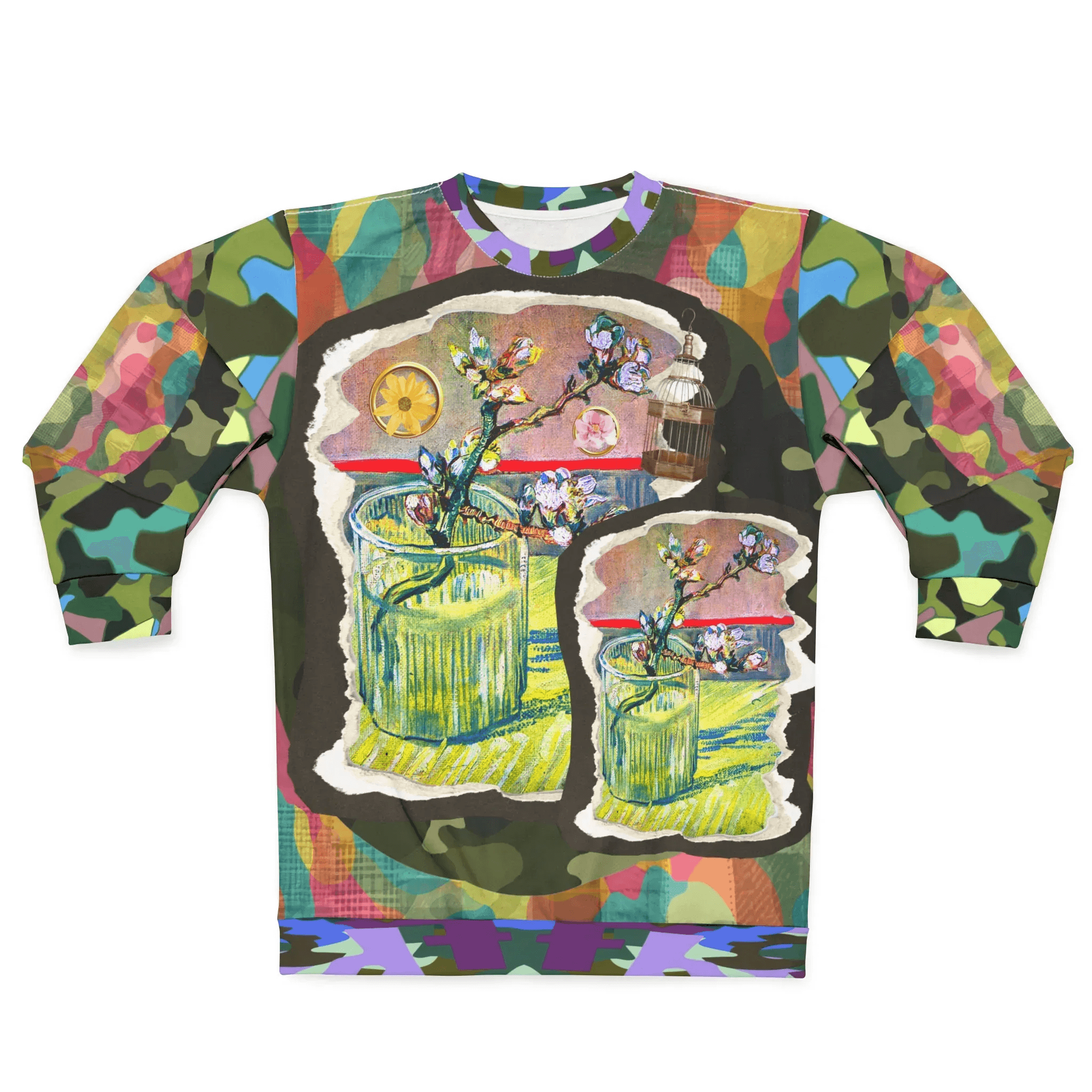 Almond Twig in Bloom - Van Gogh - Unisex Sweatshirt (Gold Label)
