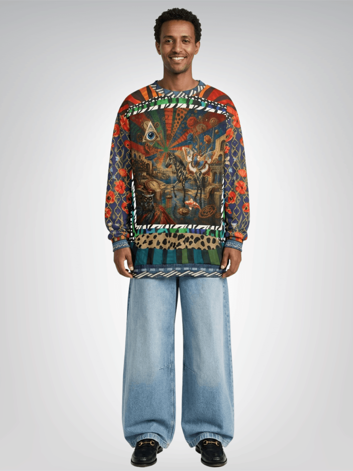Amalfi in Surreal Dreamscape Unisex Sweatshirt (Gold Label)