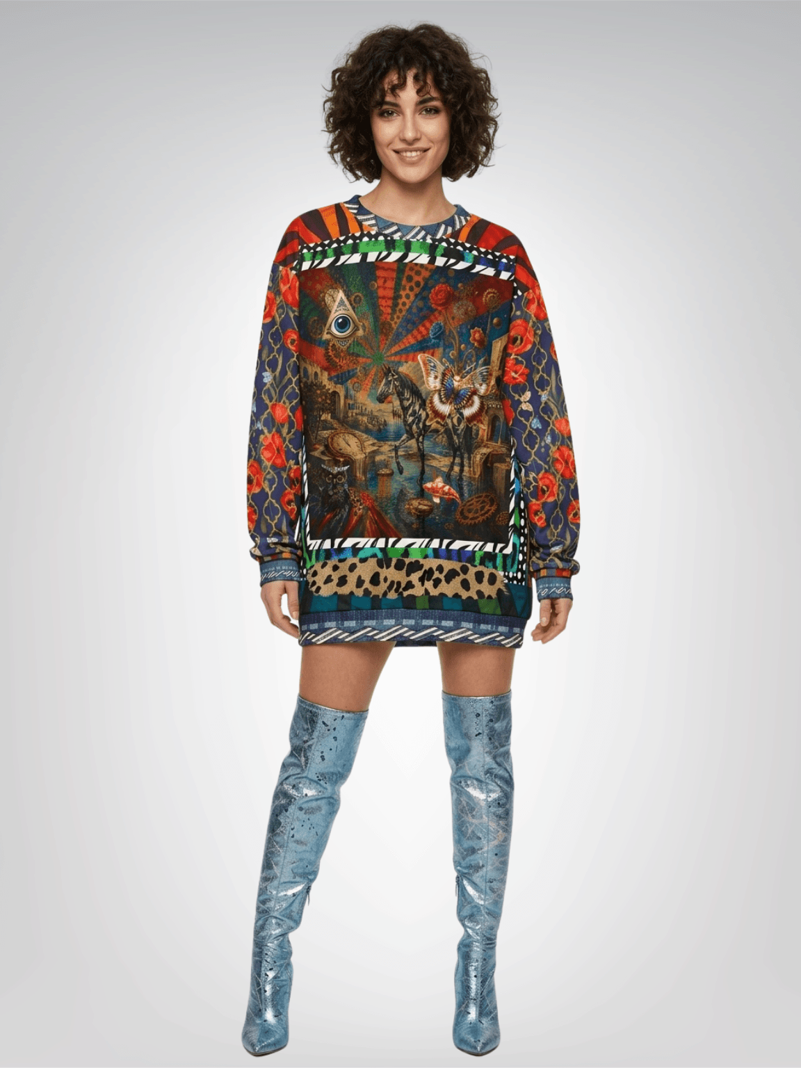 Amalfi in Surreal Dreamscape Unisex Sweatshirt (Gold Label)