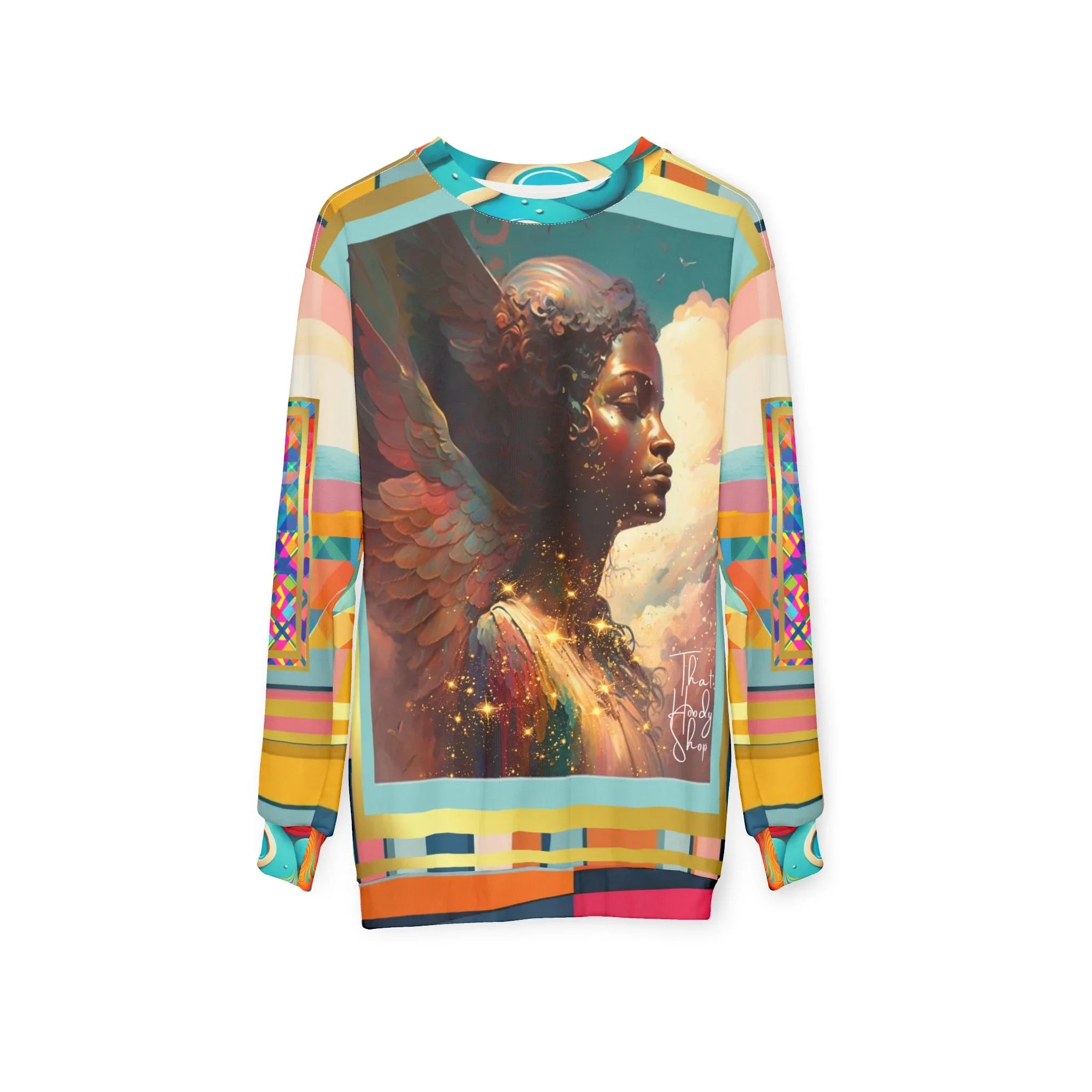 Archangel Gabriel in Feminine Divine Splendor Unisex Sweatshirt (Gold Label)