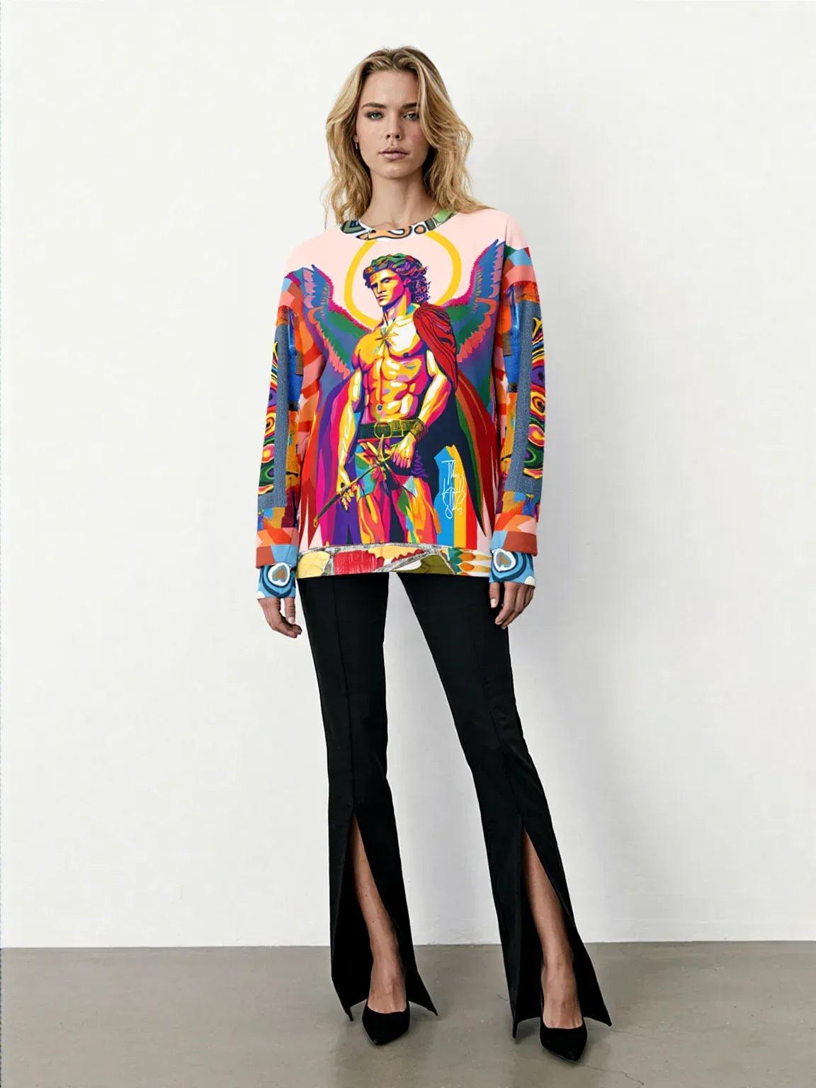 Archangel Michael Duo Sided Unisex Sweatshirt (Gold Label)