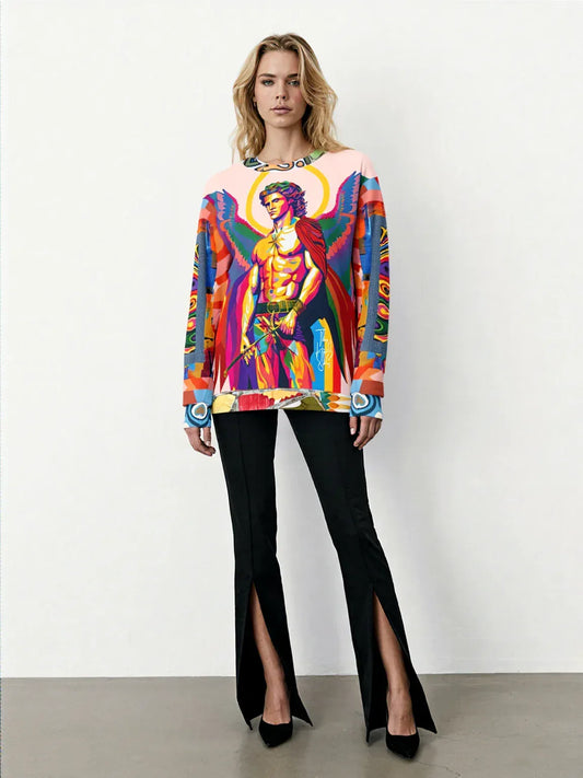 Archangel Michael Duo Sided Unisex Sweatshirt (Gold Label)