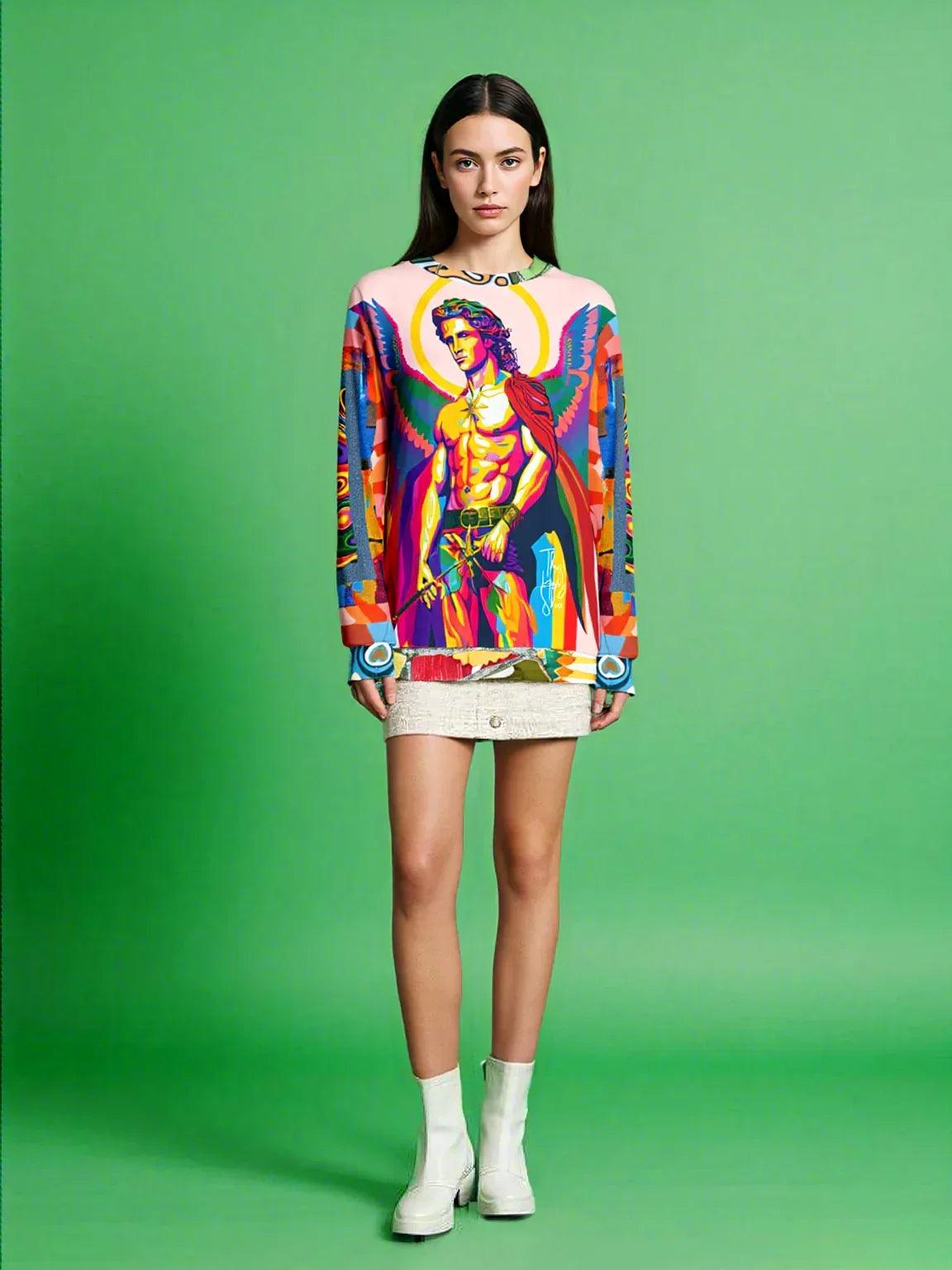 Archangel Michael Duo Sided Unisex Sweatshirt (Gold Label)