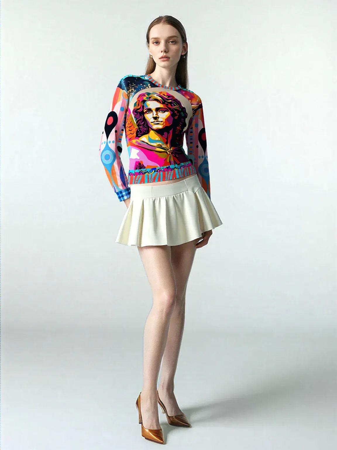 Archangel Michael in Vibrant Reflection Unisex Sweatshirt (Gold Label)