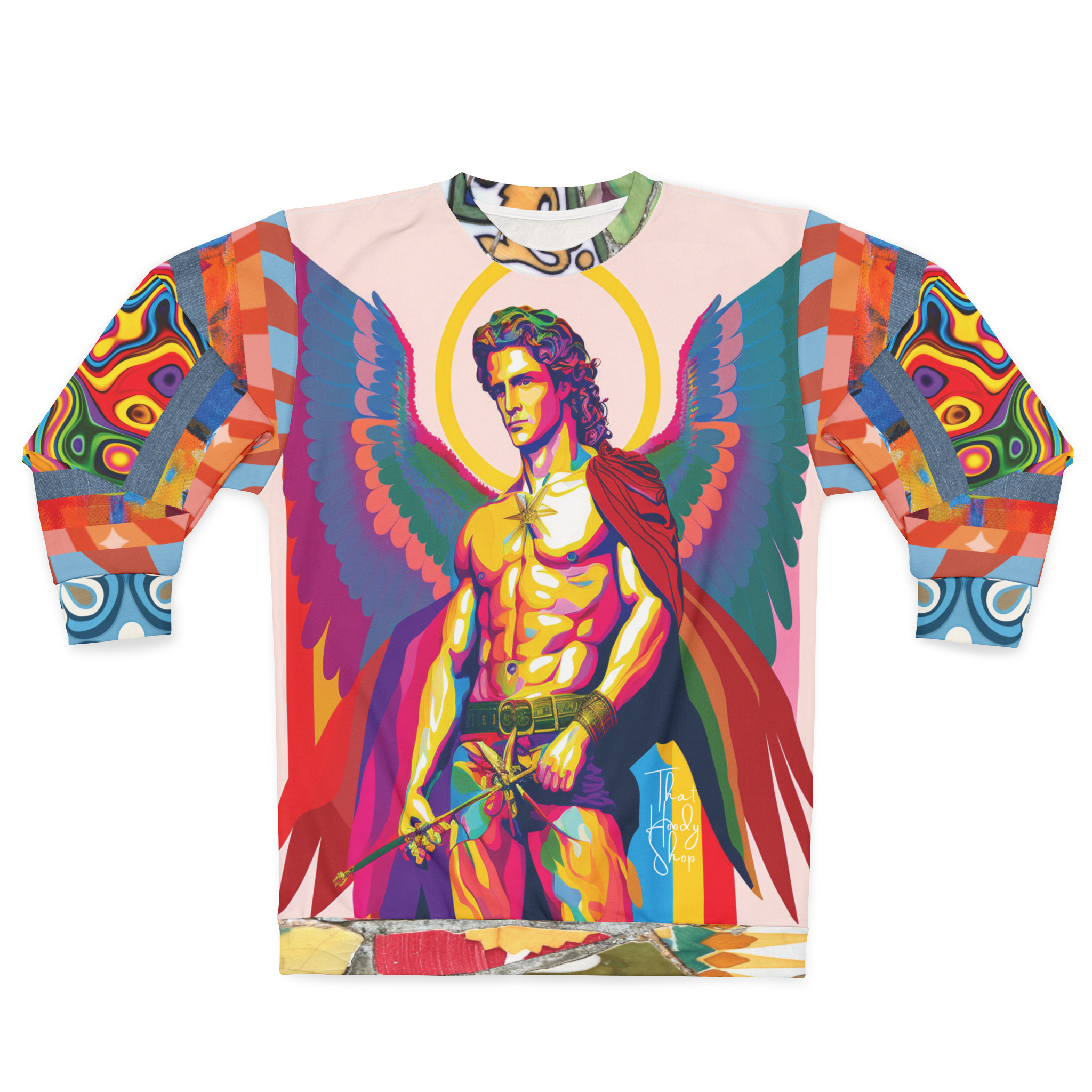 Archangel Michael Duo Sided Unisex Sweatshirt (Gold Label)