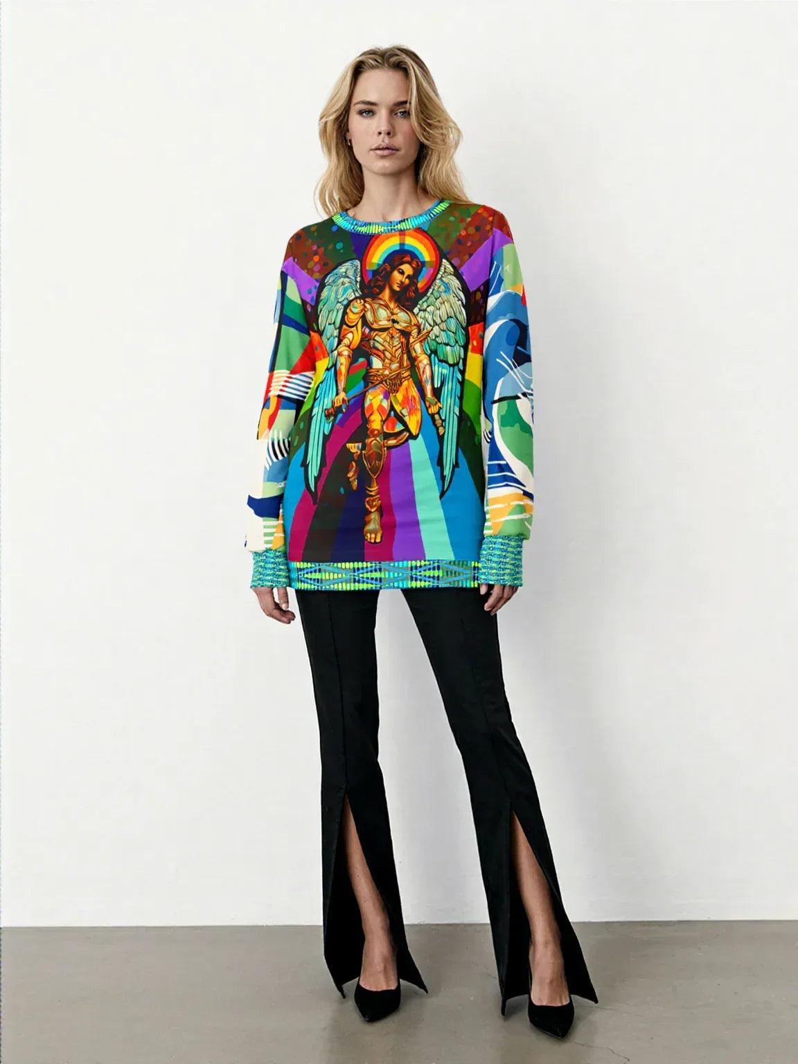 Archangel Sachiel of Prosperity Unisex Sweatshirt (Gold Label)