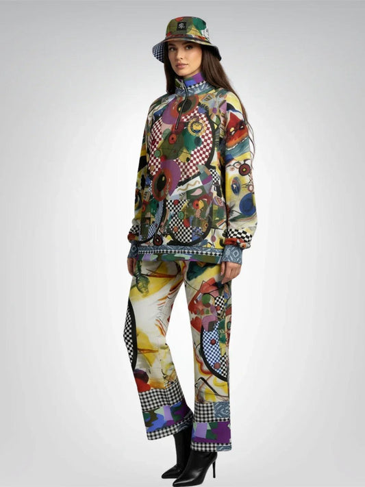 Around the Circle in Cossacks - Kandinsky - Reversible Bucket Hat