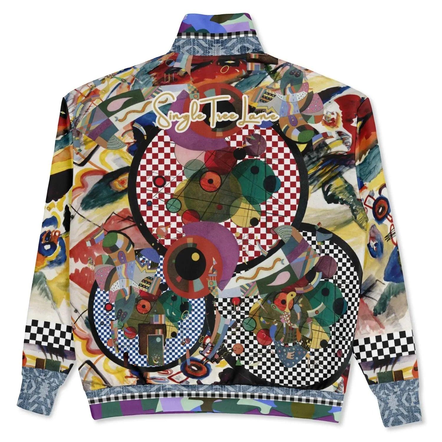 Around the Circle in Cossacks - Kandinsky - Heavyweight Oversized Quarter Zip Sweatshirt
