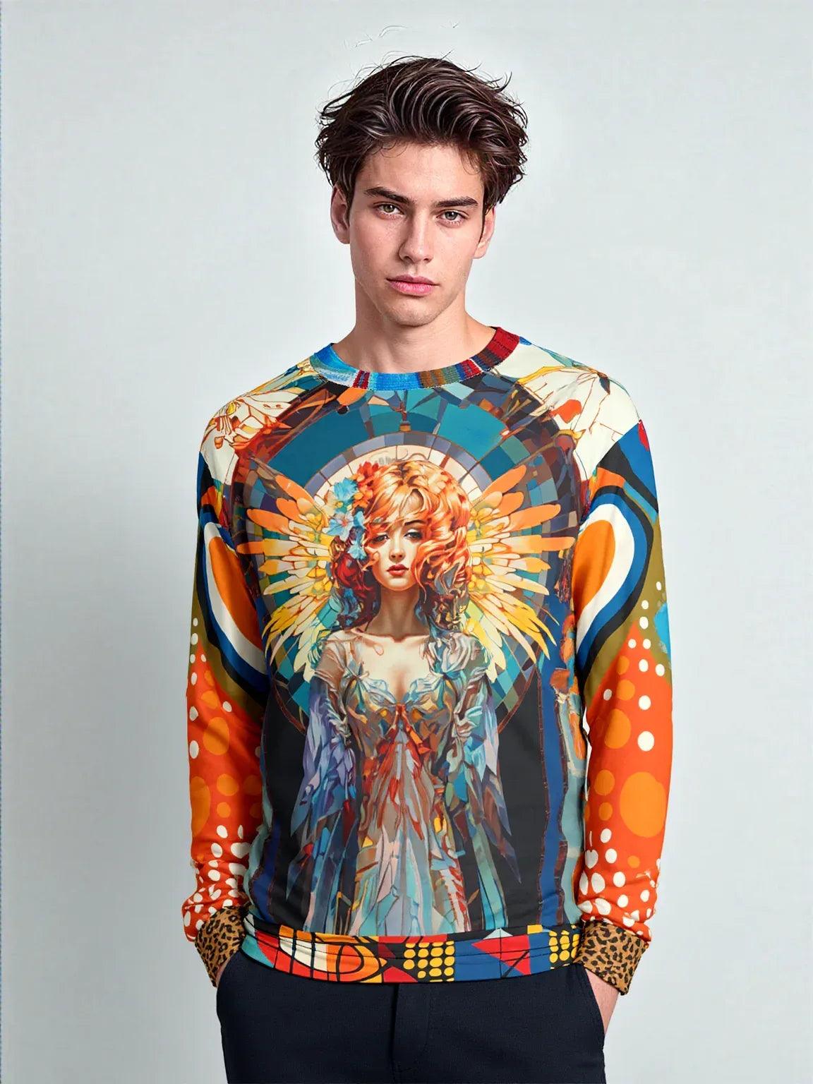 Art Deco Angel Unisex Sweatshirt (Gold Label)