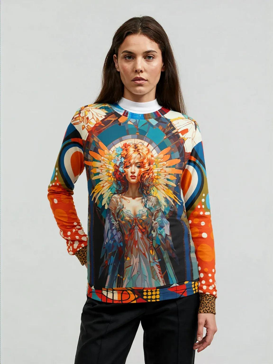Art Deco Angel Unisex Sweatshirt (Gold Label)