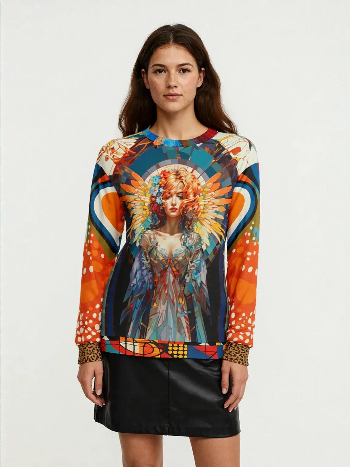 Art Deco Angel Unisex Sweatshirt (Gold Label)