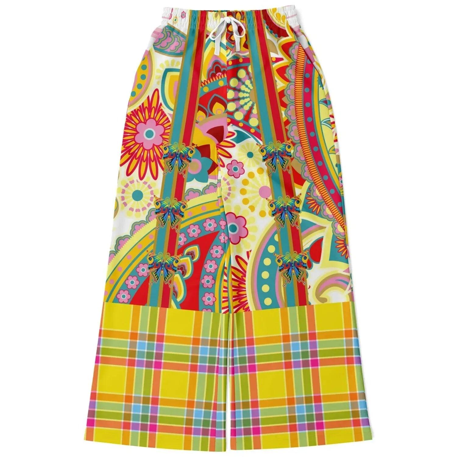 Ashbury Heights Paisley Eco-Poly Wide Leg Pants