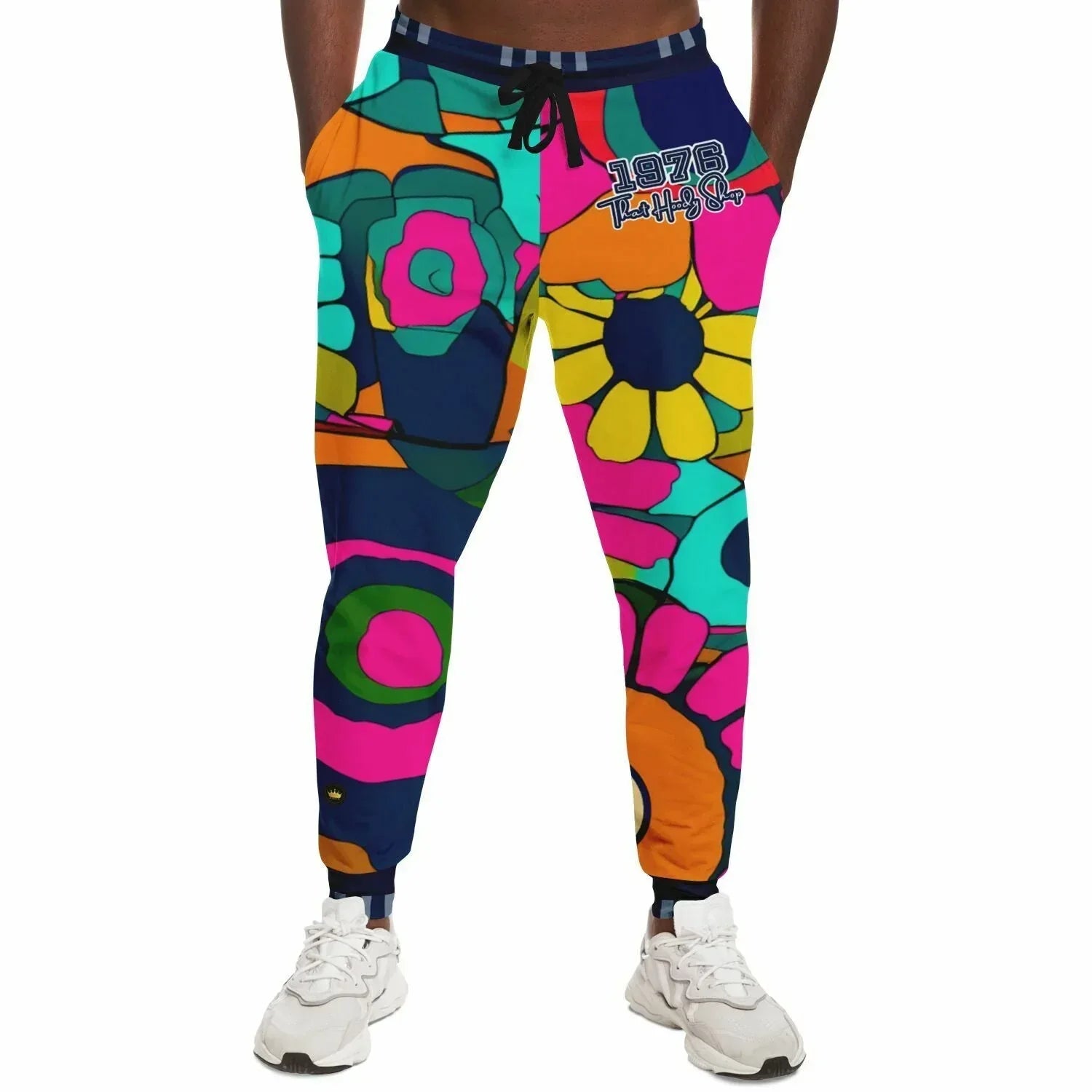 Hippie Daisy Floral Eco-Poly Unisex Joggers