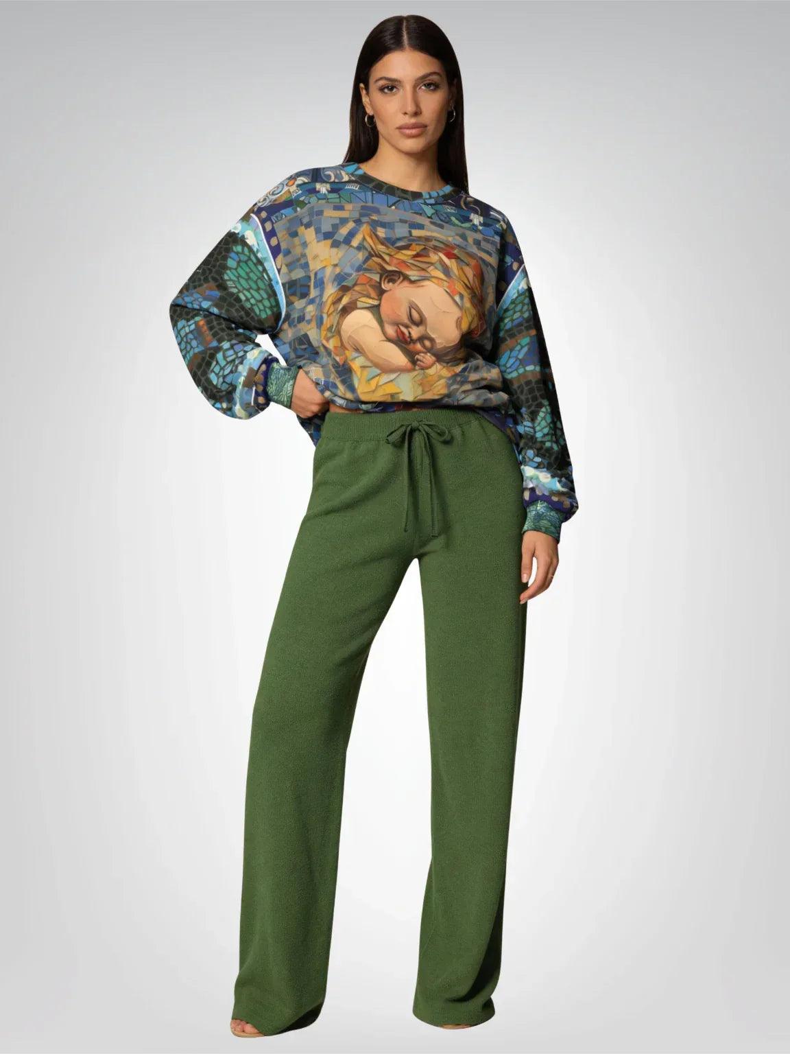 Babe in Arms Abstract Mosaic Unisex Sweatshirt (Gold Label)